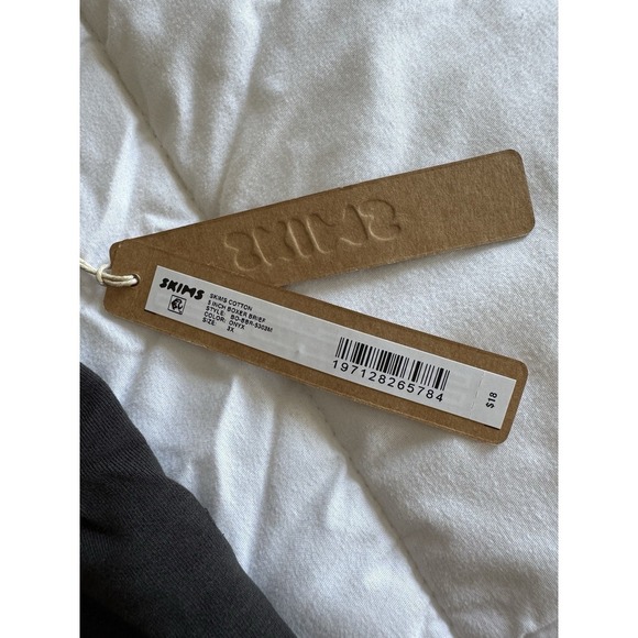 Skims Cotton 5" Inch Boxer Brief Size 3X Color Onyx, NEW NWT - Picture 2 of 7